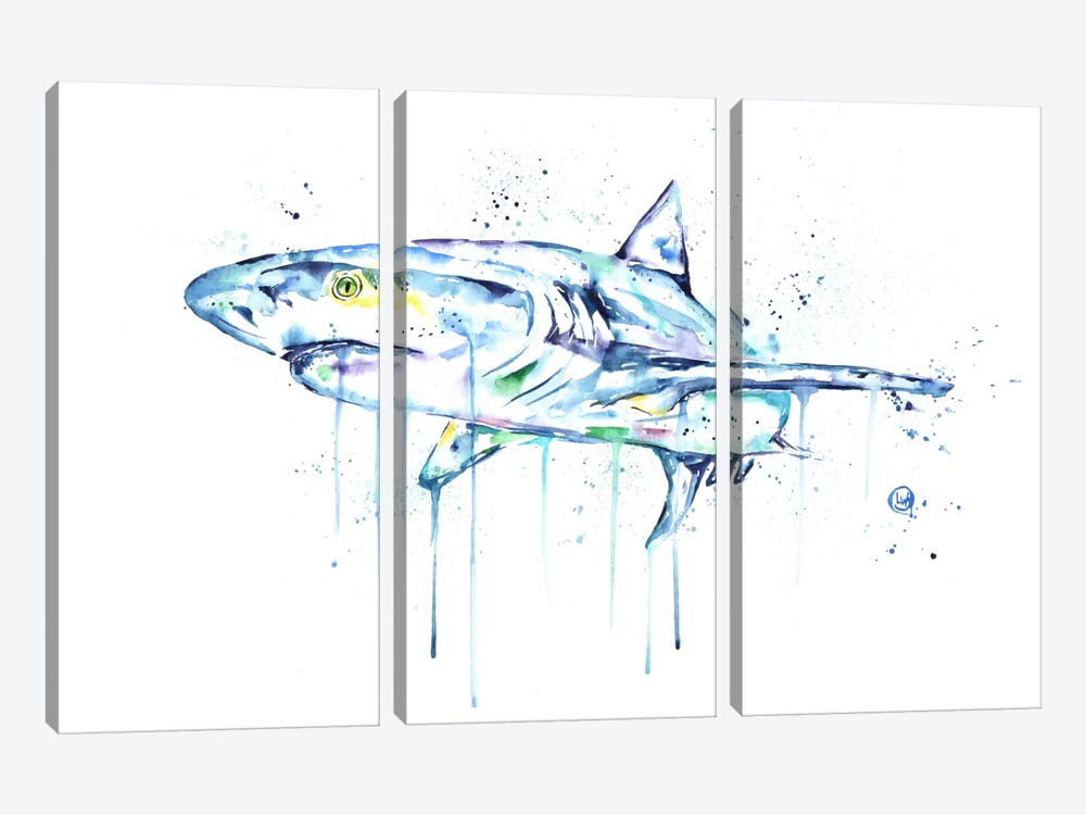 Shark by Lisa Whitehouse 3-piece Canvas Print