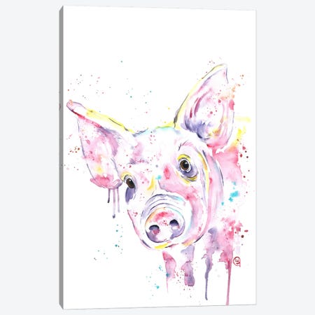 This Little Piggy Canvas Print #LWH46} by Lisa Whitehouse Canvas Print