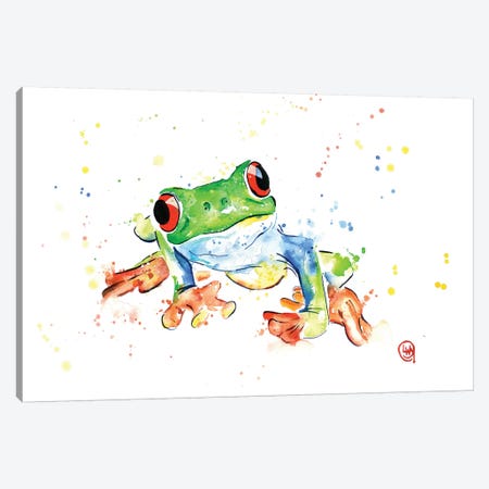Tree Frog Canvas Print #LWH47} by Lisa Whitehouse Art Print