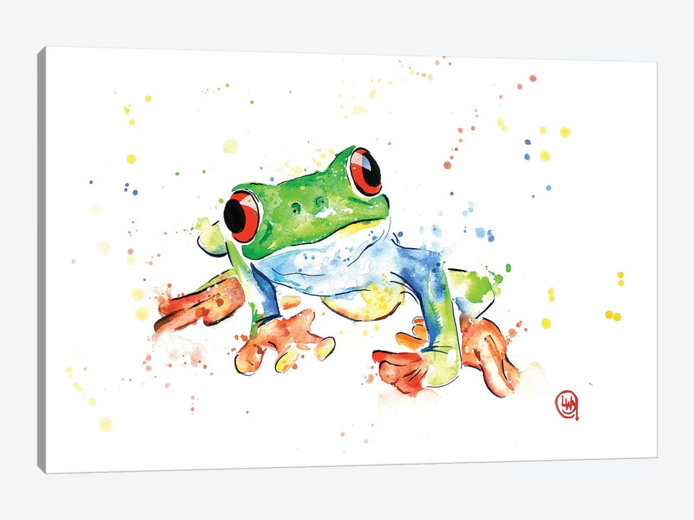 Tree Frog by Lisa Whitehouse 1-piece Canvas Art