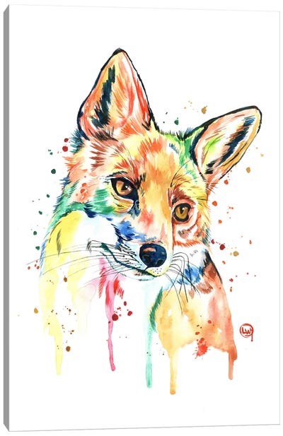 Whimsy Canvas Art Print - Fox Art