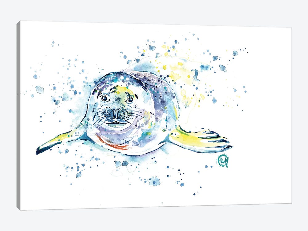 Emil The Seal by Lisa Whitehouse 1-piece Canvas Wall Art