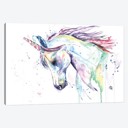 Kenzie's Unicorn Canvas Print #LWH56} by Lisa Whitehouse Canvas Wall Art