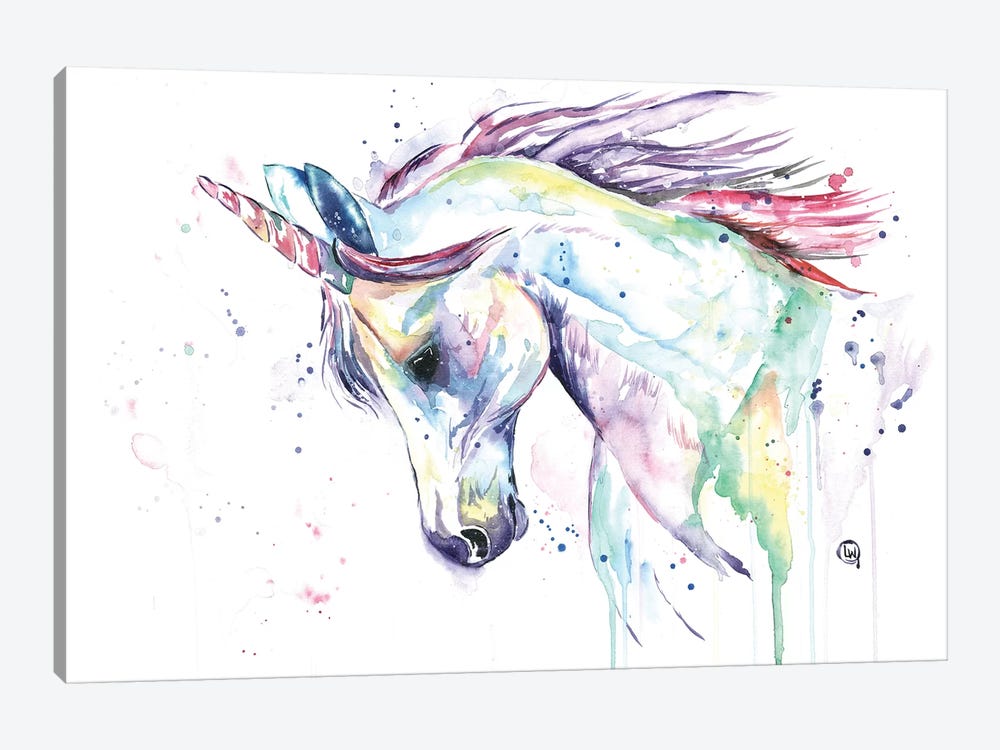 Kenzie's Unicorn by Lisa Whitehouse 1-piece Canvas Artwork