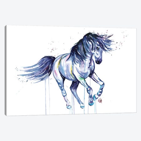 Unicorn Dreams Canvas Print #LWH59} by Lisa Whitehouse Canvas Art Print