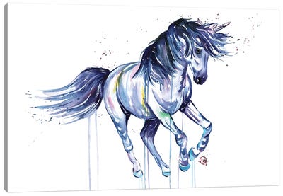 Unicorn Dreams Canvas Art Print - Unicorn Art