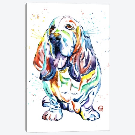 Basset Hound Baily Canvas Print #LWH5} by Lisa Whitehouse Canvas Print