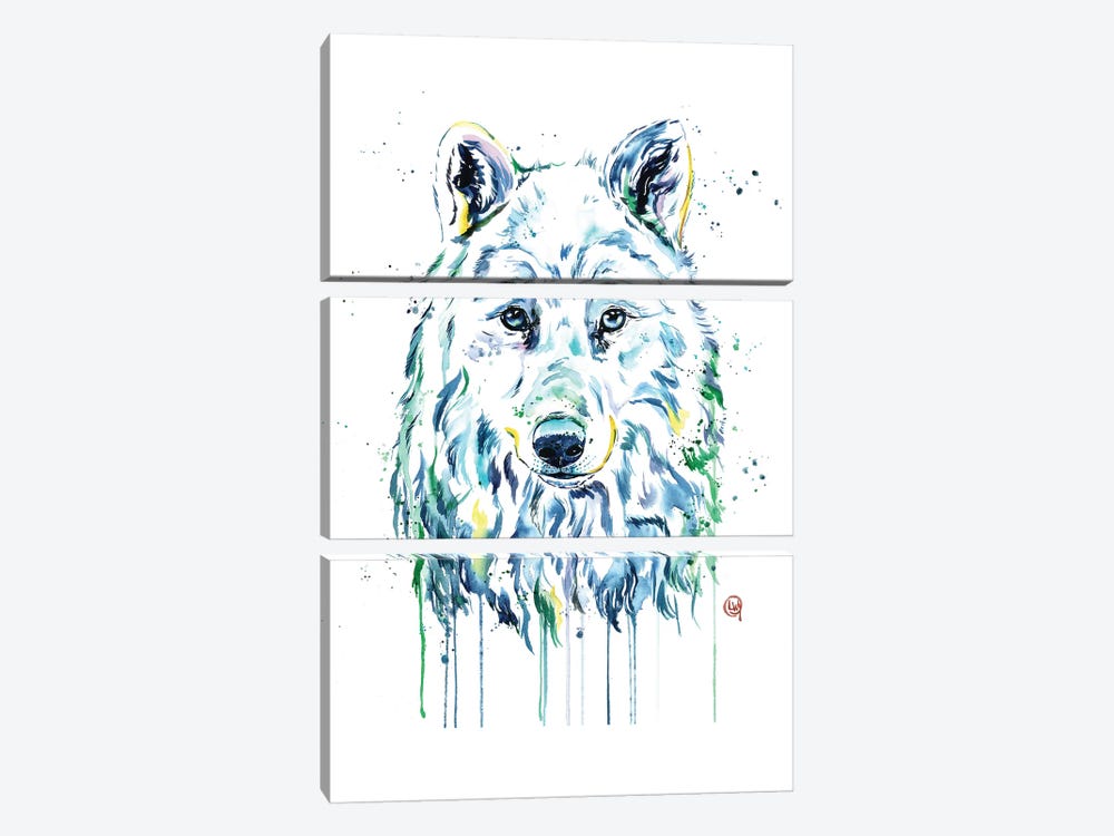 Wolf by Lisa Whitehouse 3-piece Canvas Print
