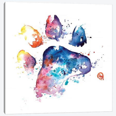A Paw To Remember Canvas Print #LWH61} by Lisa Whitehouse Canvas Art