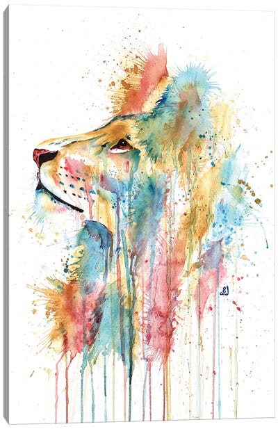 Aslan The Lion Canvas Art Print - Lisa Whitehouse