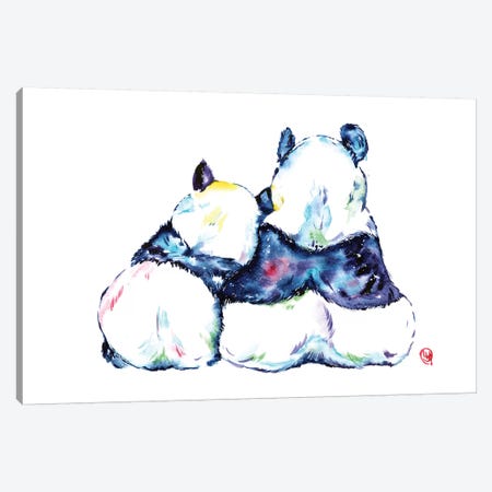Better Together - Pandas Canvas Print #LWH64} by Lisa Whitehouse Canvas Art Print