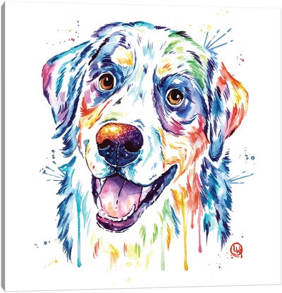 Burnese Mountain Dog Canvas Art Print
