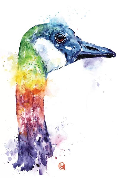 Colorful Canada Goose by Lisa Whitehouse art print