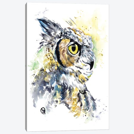Horned Owl Canvas Print #LWH71} by Lisa Whitehouse Canvas Print