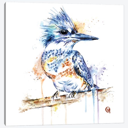 Kingfisher Canvas Print #LWH73} by Lisa Whitehouse Canvas Print