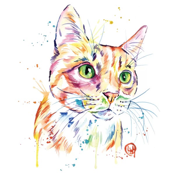 Tabbies: Orange Tabby Cat by Lisa Whitehouse