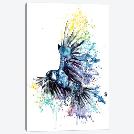 Raven Canvas Print #LWH80} by Lisa Whitehouse Canvas Wall Art