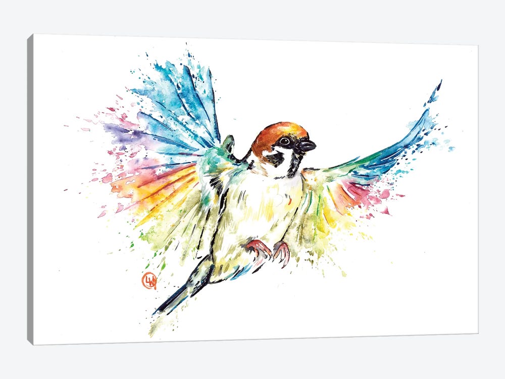 Sparrow by Lisa Whitehouse 1-piece Canvas Artwork