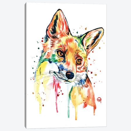 Whimsy Fox Canvas Print #LWH88} by Lisa Whitehouse Canvas Artwork