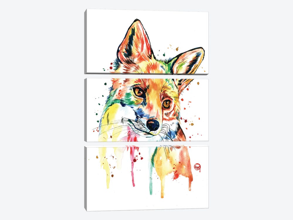 Whimsy Fox by Lisa Whitehouse 3-piece Art Print