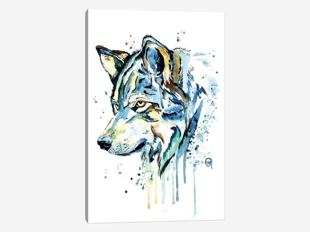 Wolf Grey Sky by Lisa Whitehouse 1-piece Canvas Art