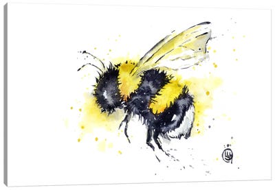 Buzz Canvas Art Print - Bee Art