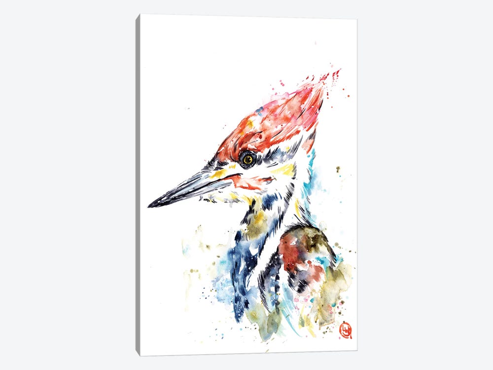 Woodpecker by Lisa Whitehouse 1-piece Canvas Artwork