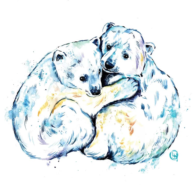 Polar Bear Brothers by Lisa Whitehouse wall art