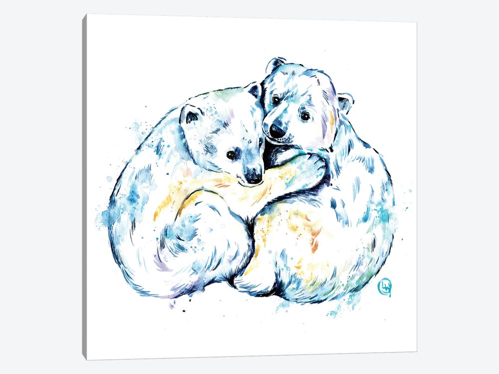 Polar Bear Brothers by Lisa Whitehouse 1-piece Canvas Wall Art