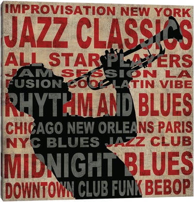 Jazz I Canvas Art Print - Luke Wilson