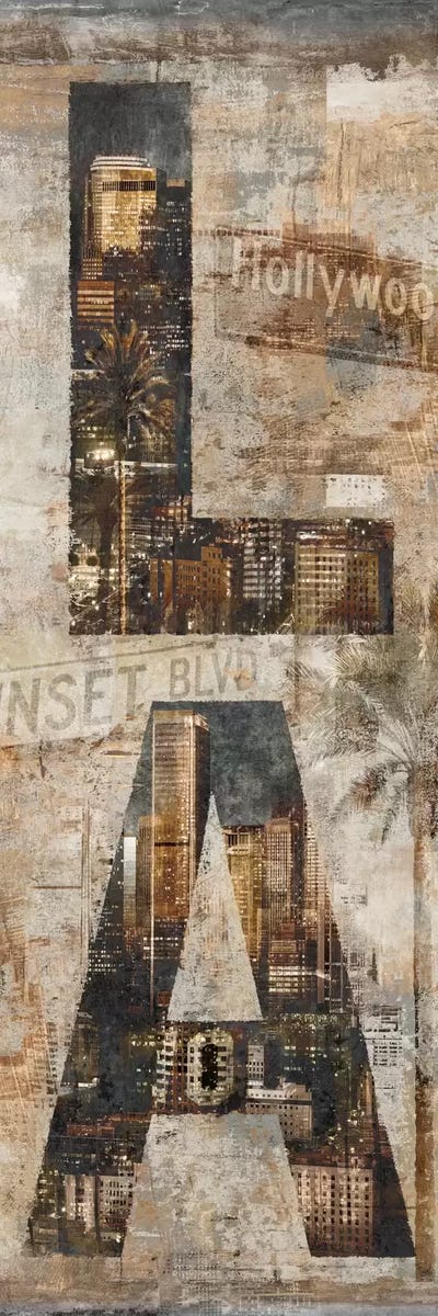 LA Vertical by Luke Wilson canvas print