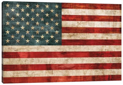 Allegiance Canvas Art Print - American Flag Art