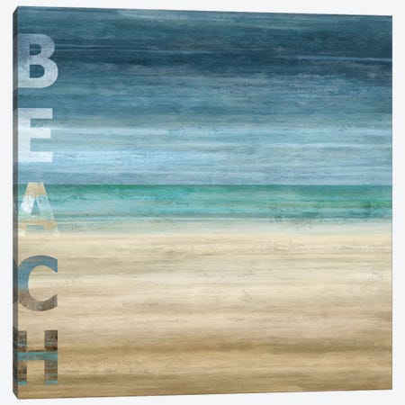 Beach Canvas Print #LWI2} by Luke Wilson Canvas Art Print