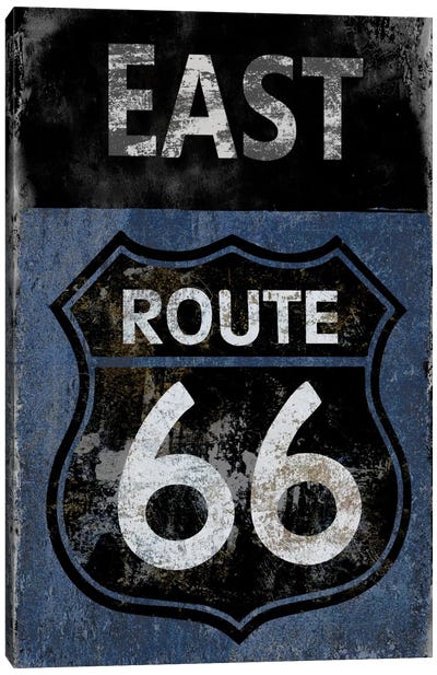 Route 66 East Canvas Art Print - Signs