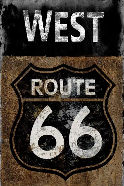 Route 66 West by Luke Wilson wall art