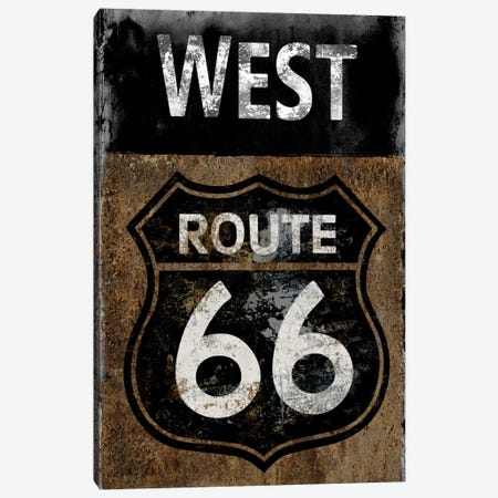 Route 66 West Canvas Print #LWI36} by Luke Wilson Canvas Art Print