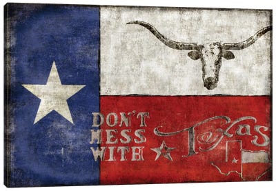 Texas Proud Canvas Art Print - Luke Wilson