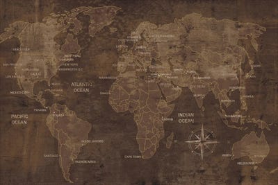 World Map Art: Canvas Prints & Wall Art  iCanvas