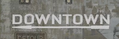 Downtown by Luke Wilson framed canvas print