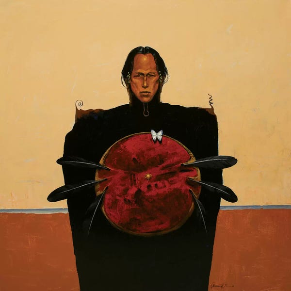 Native American Décor: Mariposa Blanca by Lawrence Lee