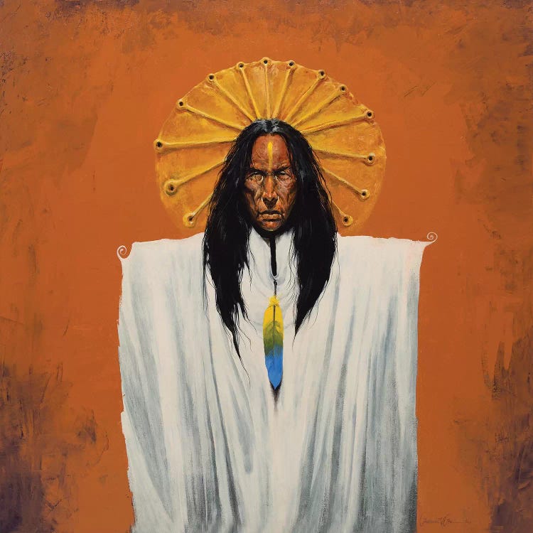 Sun Spirit Shaman by Lawrence Lee wall art