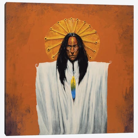 Sun Spirit Shaman Canvas Print #LWL20} by Lawrence Lee Canvas Art