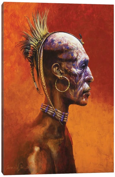 Second World Shaman Canvas Art Print - Indigenous & Native American Culture
