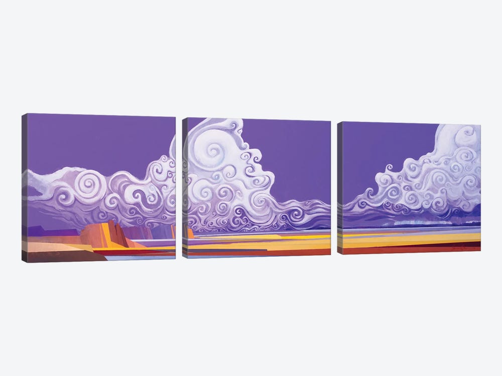 Skybloom Alpha by Lawrence Lee 3-piece Canvas Artwork