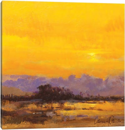 Yellow Morning Canvas Art Print - Lawrence Lee