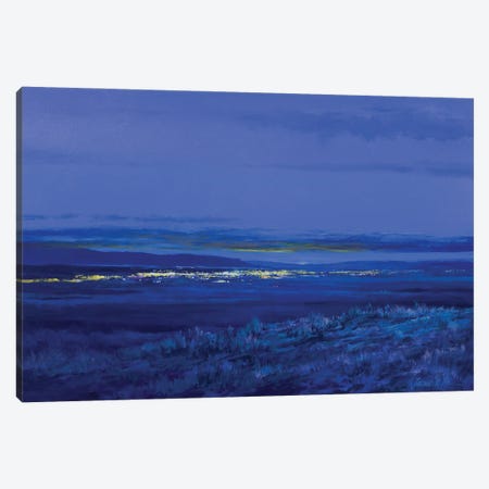 Home After Twilight Canvas Print #LWL62} by Lawrence Lee Canvas Wall Art