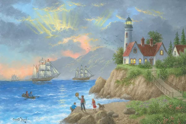 Lighthouses: Sun Ray Bay by Dennis Lewan