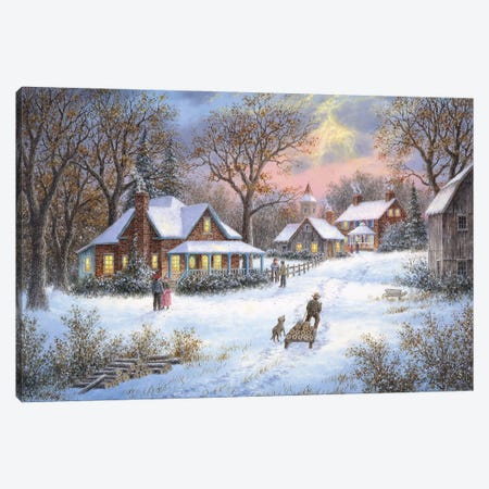 Winter in the Heartland Canvas Print #LWN155} by Dennis Lewan Canvas Art