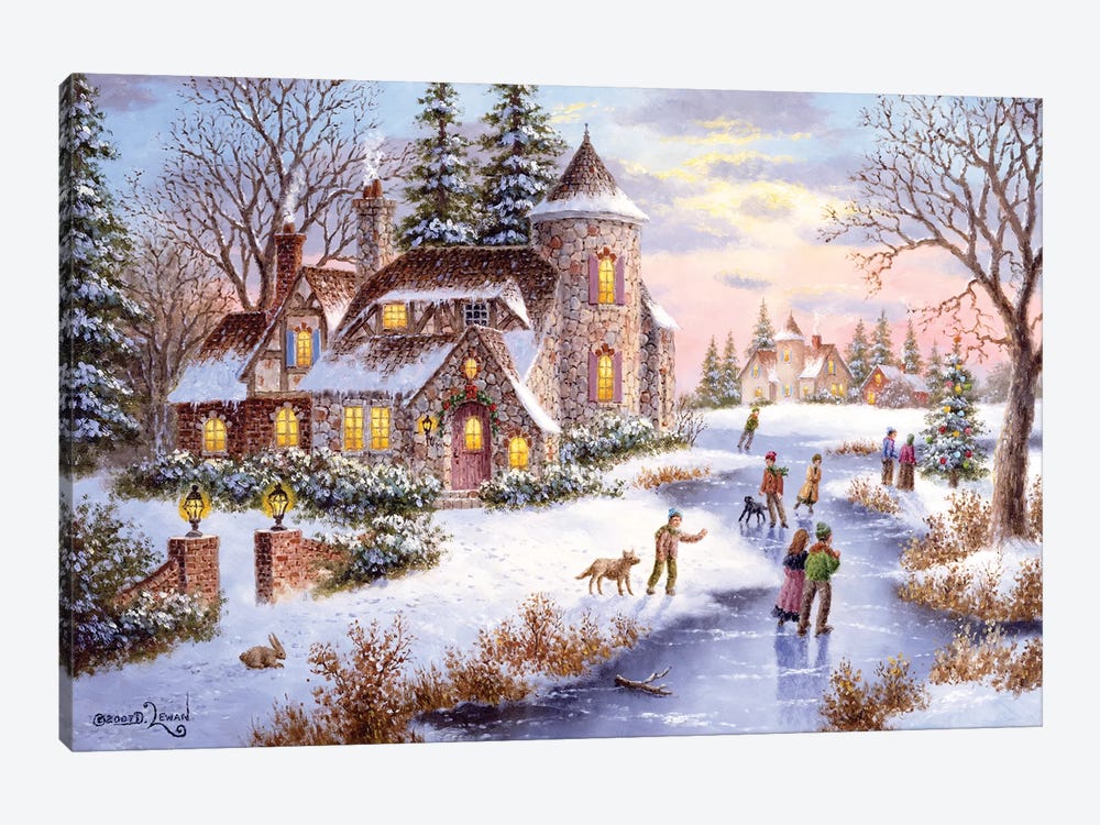 Winter’s Joy by Dennis Lewan 1-piece Art Print
