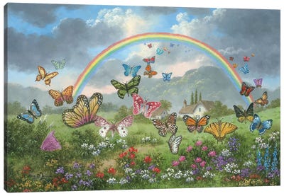 Butterfly Holiday Canvas Art Print - Dennis Lewan
